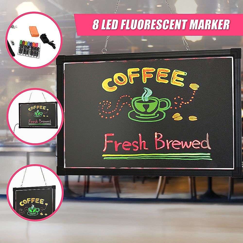 40 × 60 cm LED Light-Up Drawing & Writing Board with Markers — product image 6 of 9