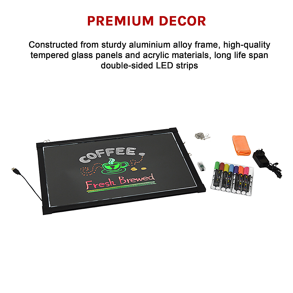 40 × 60 cm LED Light-Up Drawing & Writing Board with Markers — product image 7 of 9