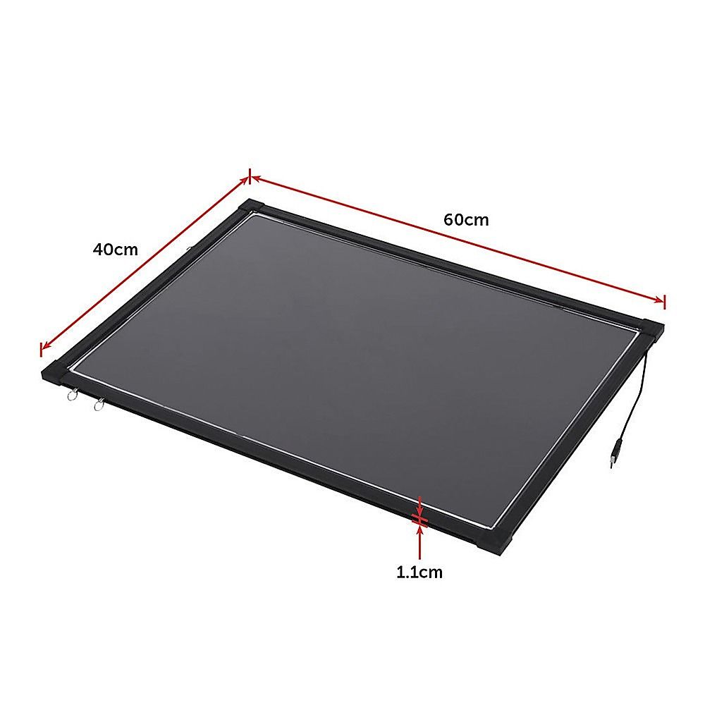 40 × 60 cm LED Light-Up Drawing & Writing Board with Markers — product image 9 of 9