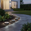 12-Pack Recessed Solar LED Outdoor Ground & Path Lights — product image 1 of 12