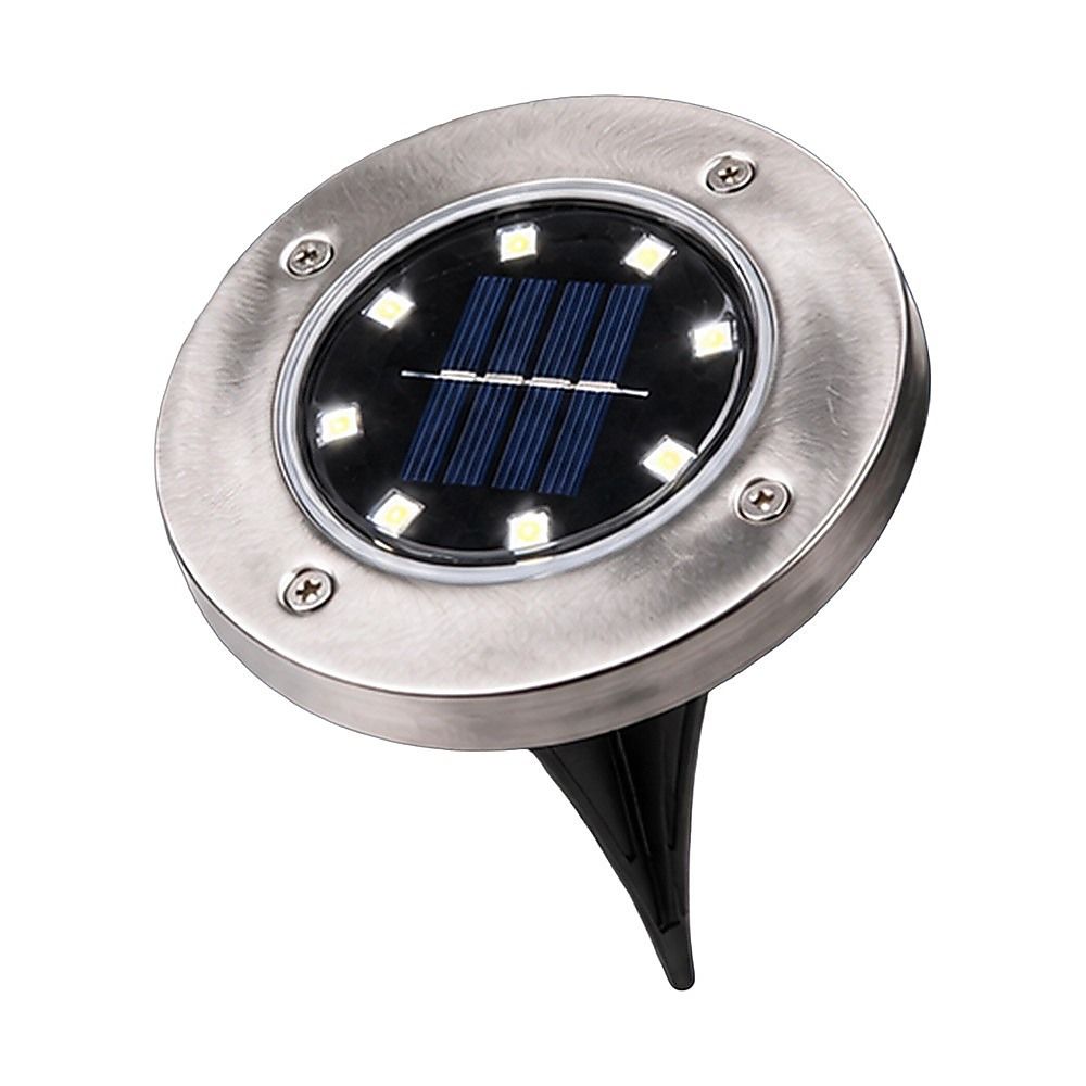 12-Pack Recessed Solar LED Outdoor Ground & Path Lights — product image 8 of 12