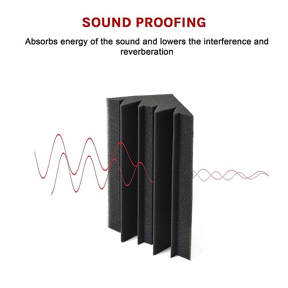 20pcs Studio Acoustic Foam Corner Bass Trap Sound Absorption Treatment Proofing — product image 4