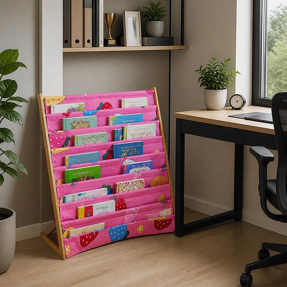 Kids Bookshelf Book Display Organiser 8 Tier Children's Bookcase Magazine Rack Storage Shelf — product image 2