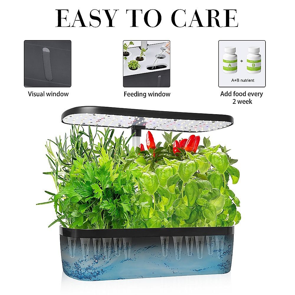 12-Pod Indoor Hydroponic Growing System with 24 W LED Grow Light — product image 5 of 15