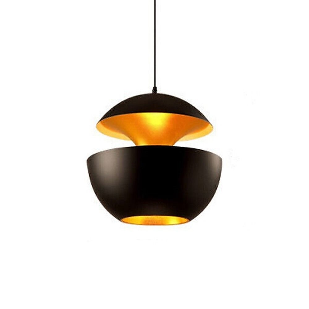 Modern Black & Gold Pendant Ceiling Light – 25 cm — product image 2 of 5
