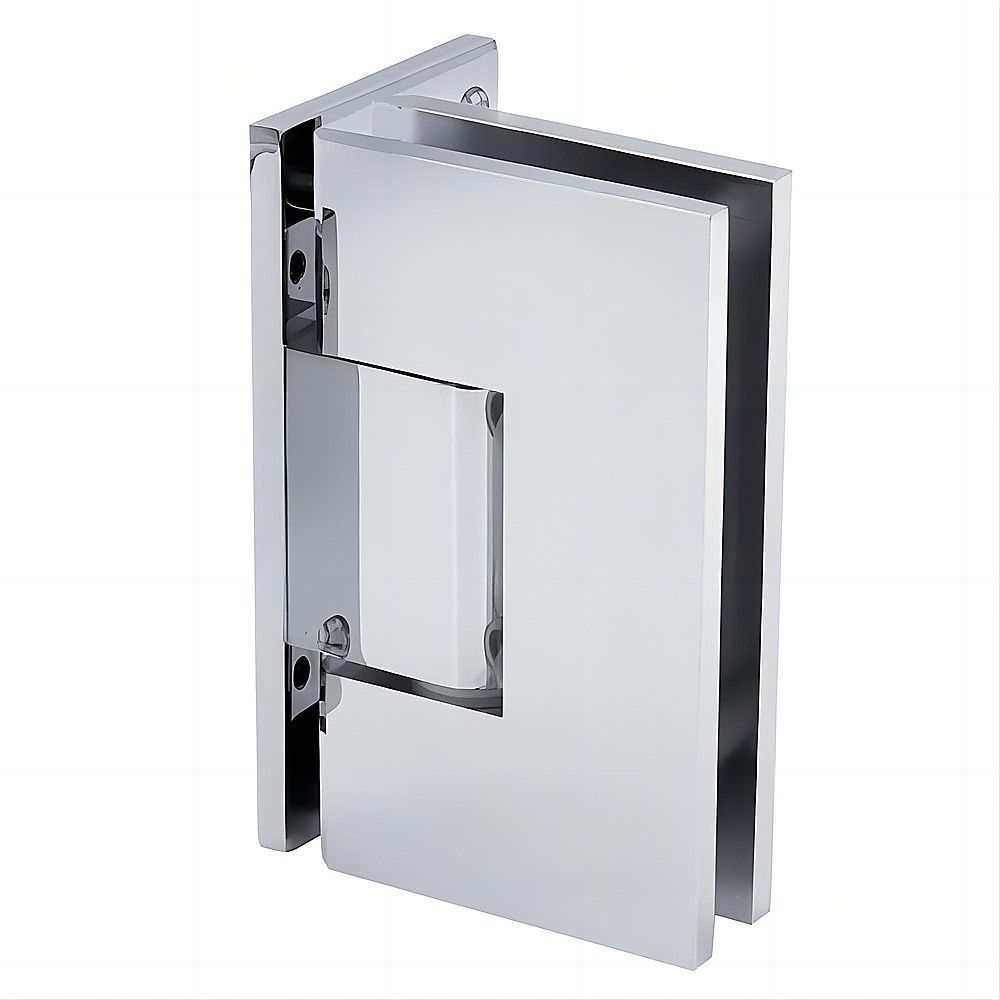 70 cm Frameless Swing Bath Screen – Chrome Hardware & Brass Hinge — product image 5 of 9