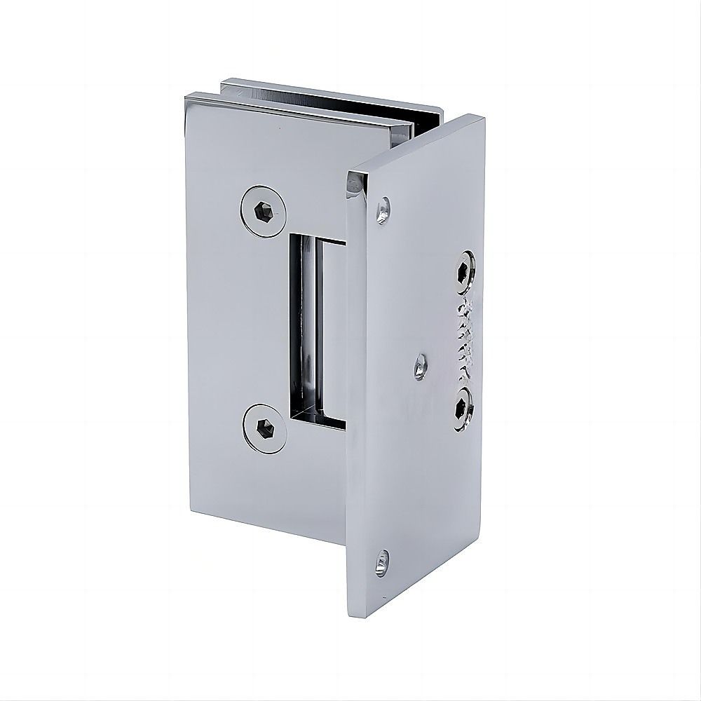 70 cm Frameless Swing Bath Screen – Chrome Hardware & Brass Hinge — product image 7 of 9