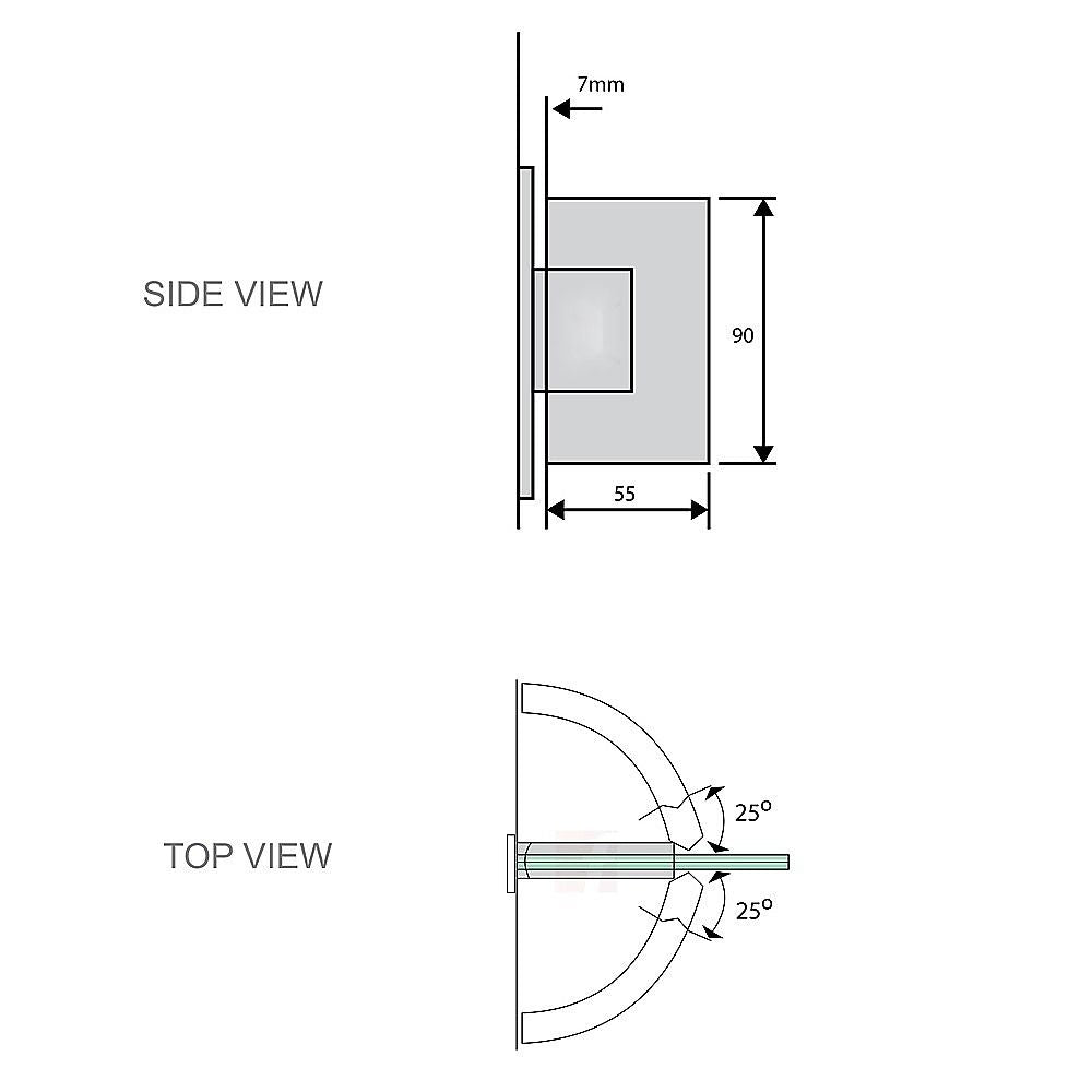 70cm Frameless Swing Bath Screen – Black Hardware with Brass hinge for Modern Bathrooms — product image 8 of 9