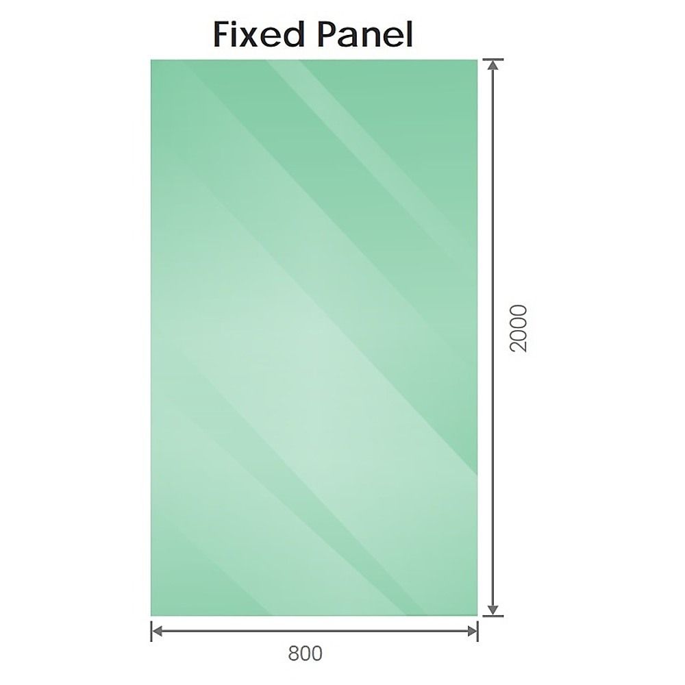 Frameless Gold Corner Hinged Shower Screen with F-Brackets & Stainless Steel Hinges – 120 × 80 cm, Square Double-Pull Handle — product image 6 of 15