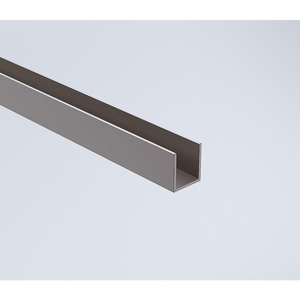 Frameless Gunmetal Corner Hinged Shower Screen with Wall Channel & Brass Hinges – 110 × 80 cm, Round Knob Handle — product image 7 of 15