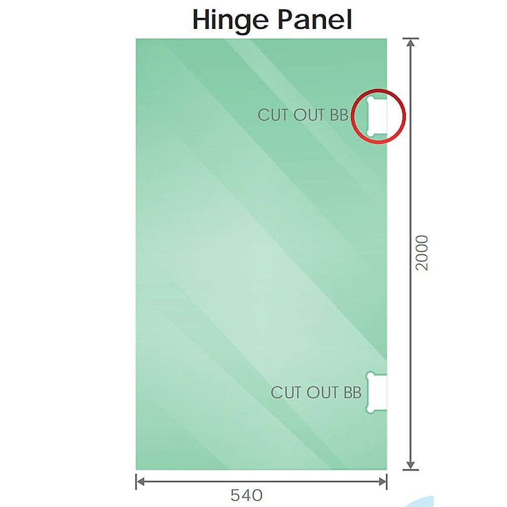 120x120cm Double Door Corner Shower Screen – Gunmetal U-Brackets, SS Hinges & Square Double Pull Handle — product image 3 of 15