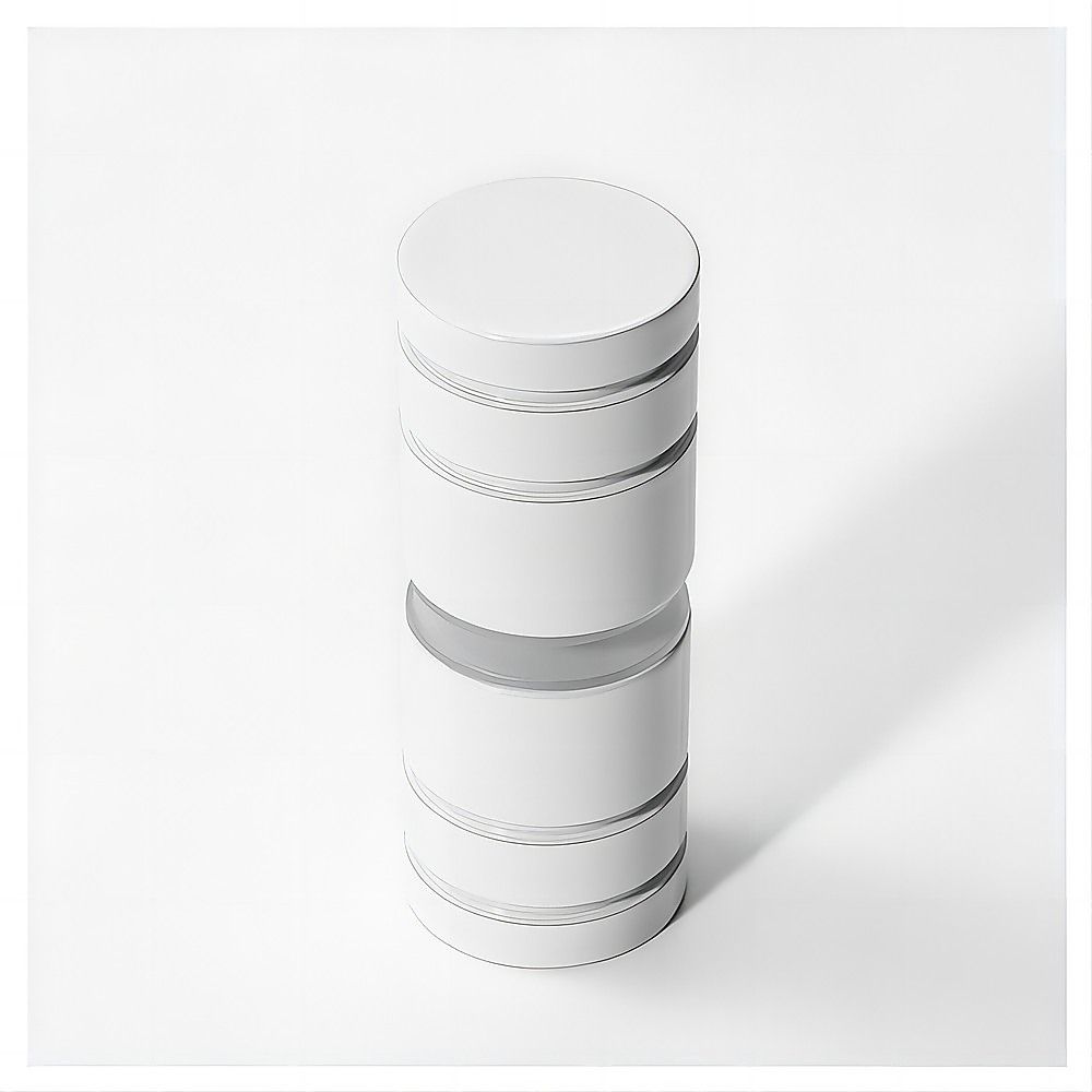 100cm Frameless Diamond Shower Screen – White U-Brackets with SS Hinges & Round Knob Handle — product image 10 of 15