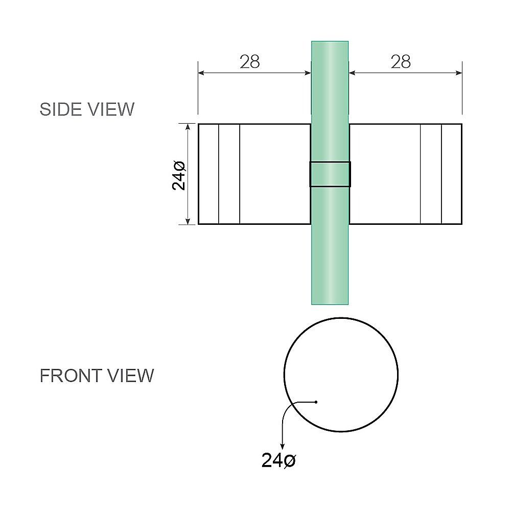 100cm Frameless Diamond Shower Screen – White U-Brackets with SS Hinges & Round Knob Handle — product image 11 of 15