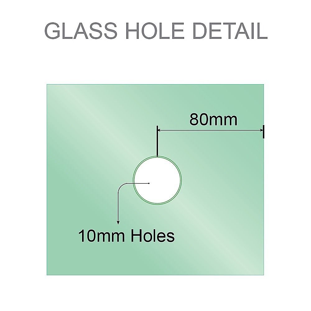 Frameless Nickel Diamond Shower Screen with U-Brackets & Brass Hinges – 90 cm, Square Knob Handle — product image 13 of 15