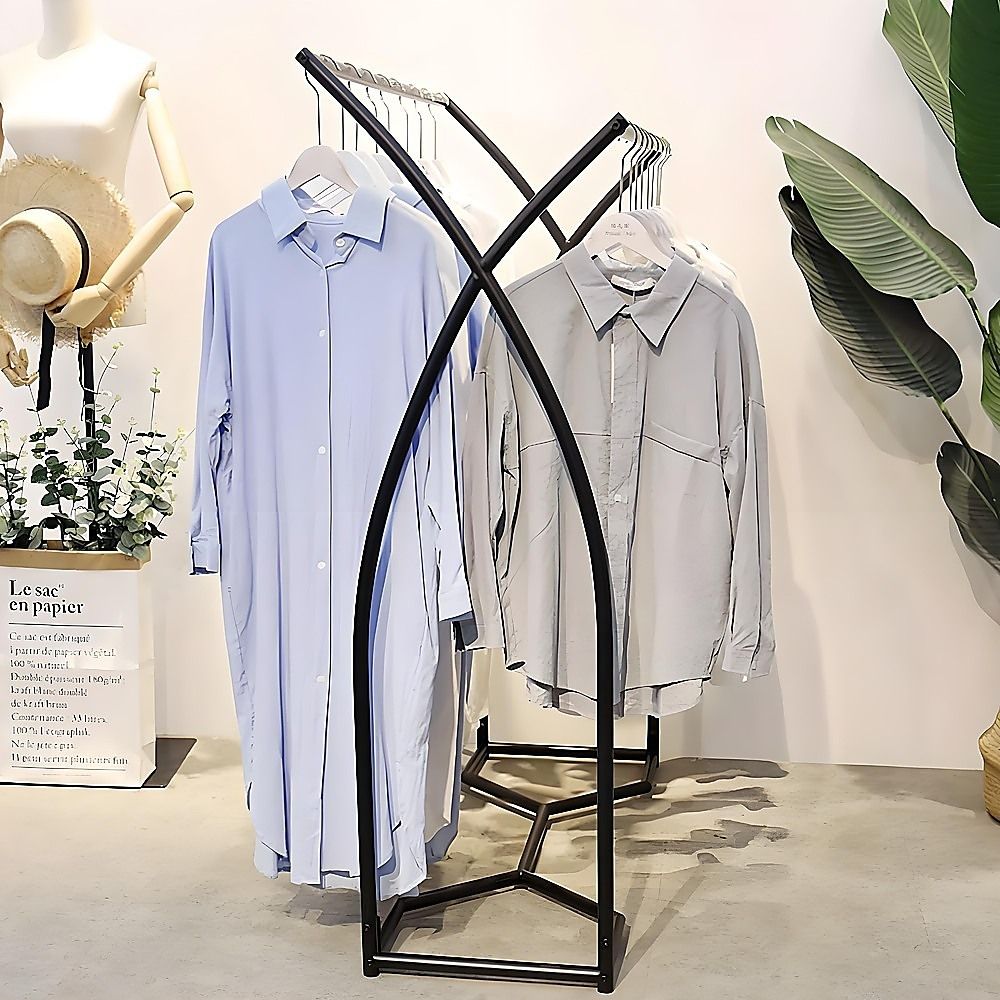 Commercial Clothing Garment Rack Retail Shop in Black — product photo 3