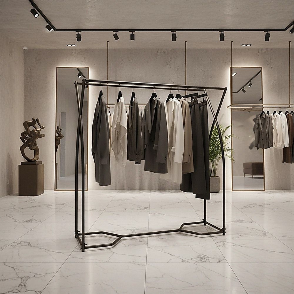 Commercial Clothing Garment Rack Retail Shop in Black — product photo 5