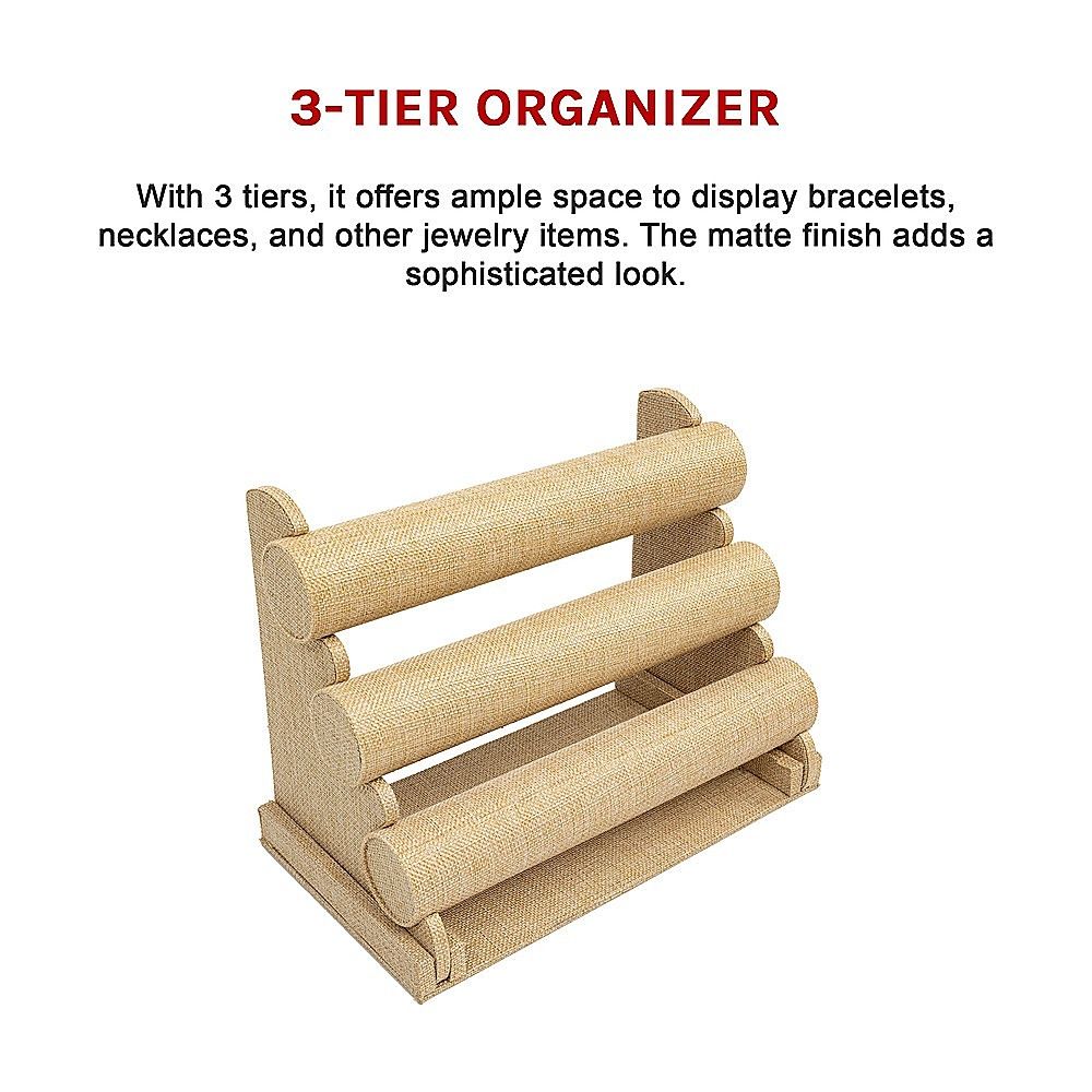 3-Tier Triple Bar Jewellery Display Rack