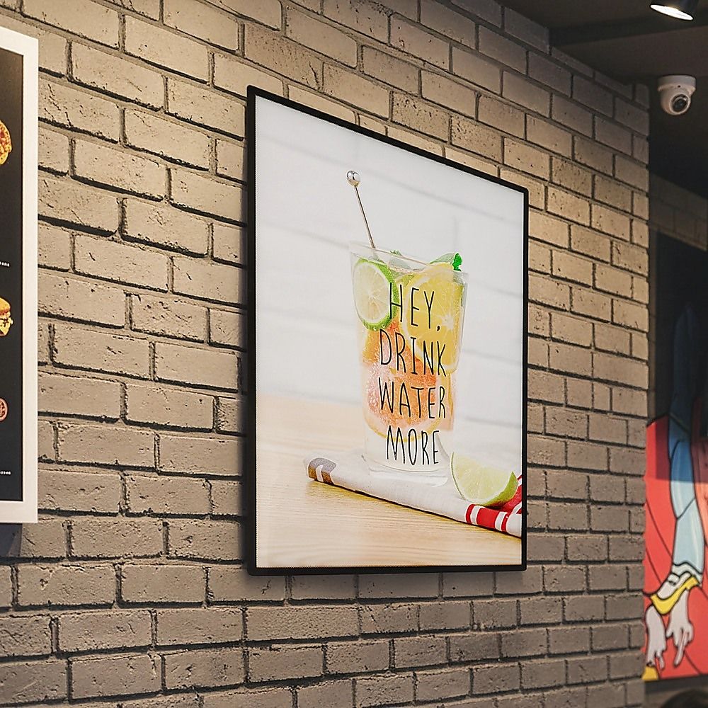 A2 Slim Wall-Mounted LED Advertising Menu & Poster Lightbox — product image 1 of 11