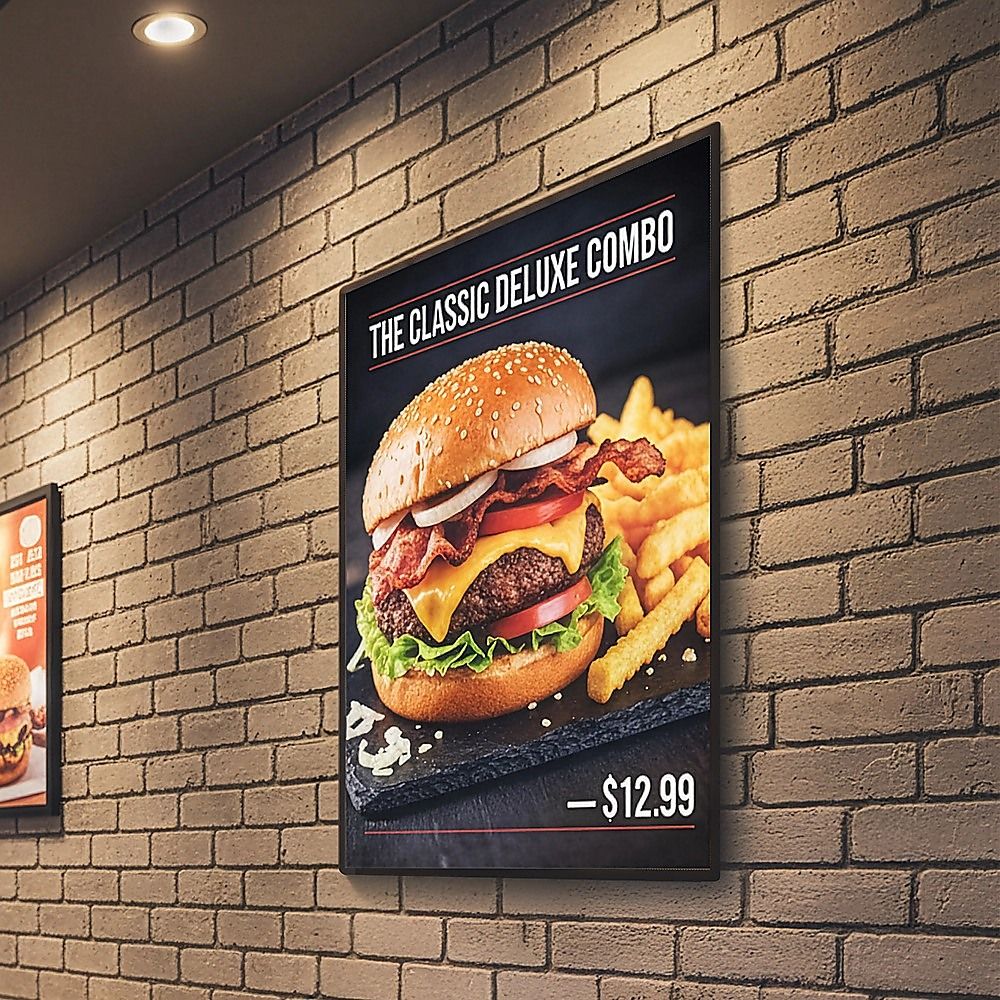 A2 Slim Wall-Mounted LED Advertising Menu & Poster Lightbox — product image 3 of 11