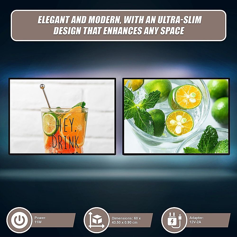 A2 Slim Wall-Mounted LED Advertising Menu & Poster Lightbox — product image 6 of 11