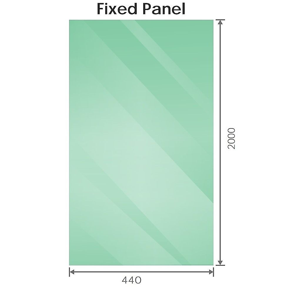 90 cm Frameless Diamond Shower Screen – Chrome U-Brackets with Durable Brass Hinges — product image 5 of 15