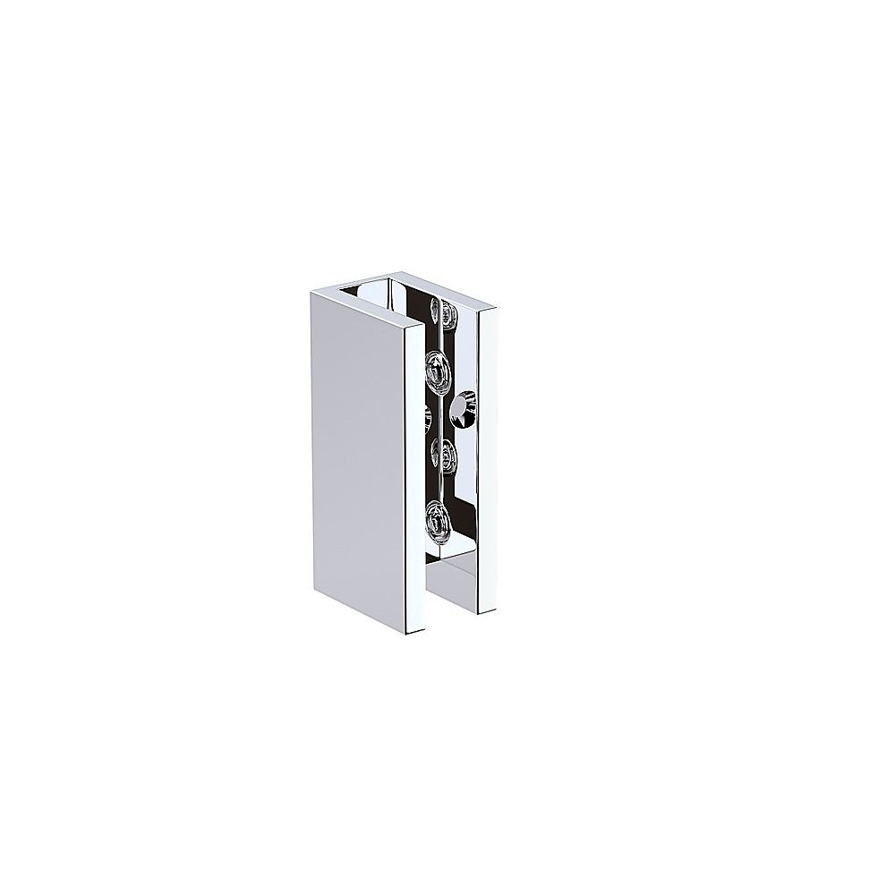 90 cm Frameless Diamond Shower Screen – Chrome U-Brackets with Durable Brass Hinges — product image 14 of 15