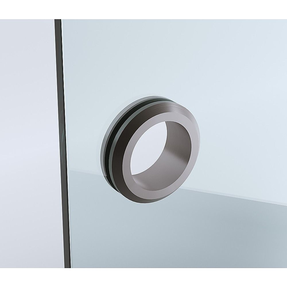 90cm Frameless Diamond Shower Screen – Gunmetal F-Brackets Detailing with Durable SS Hinges — product image 11 of 15