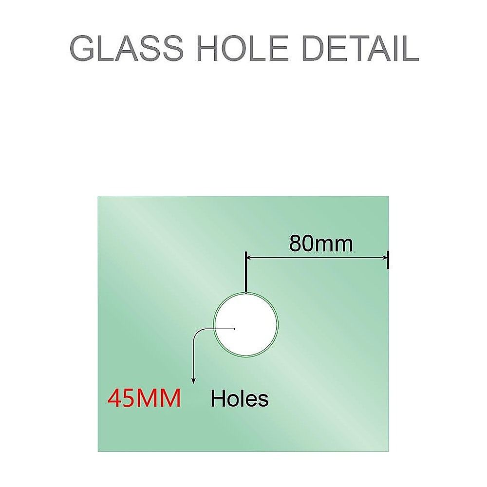 100cm Frameless Diamond Shower Screen – Gunmetal F-Brackets Detailing with Durable SS Hinges — product image 11 of 15