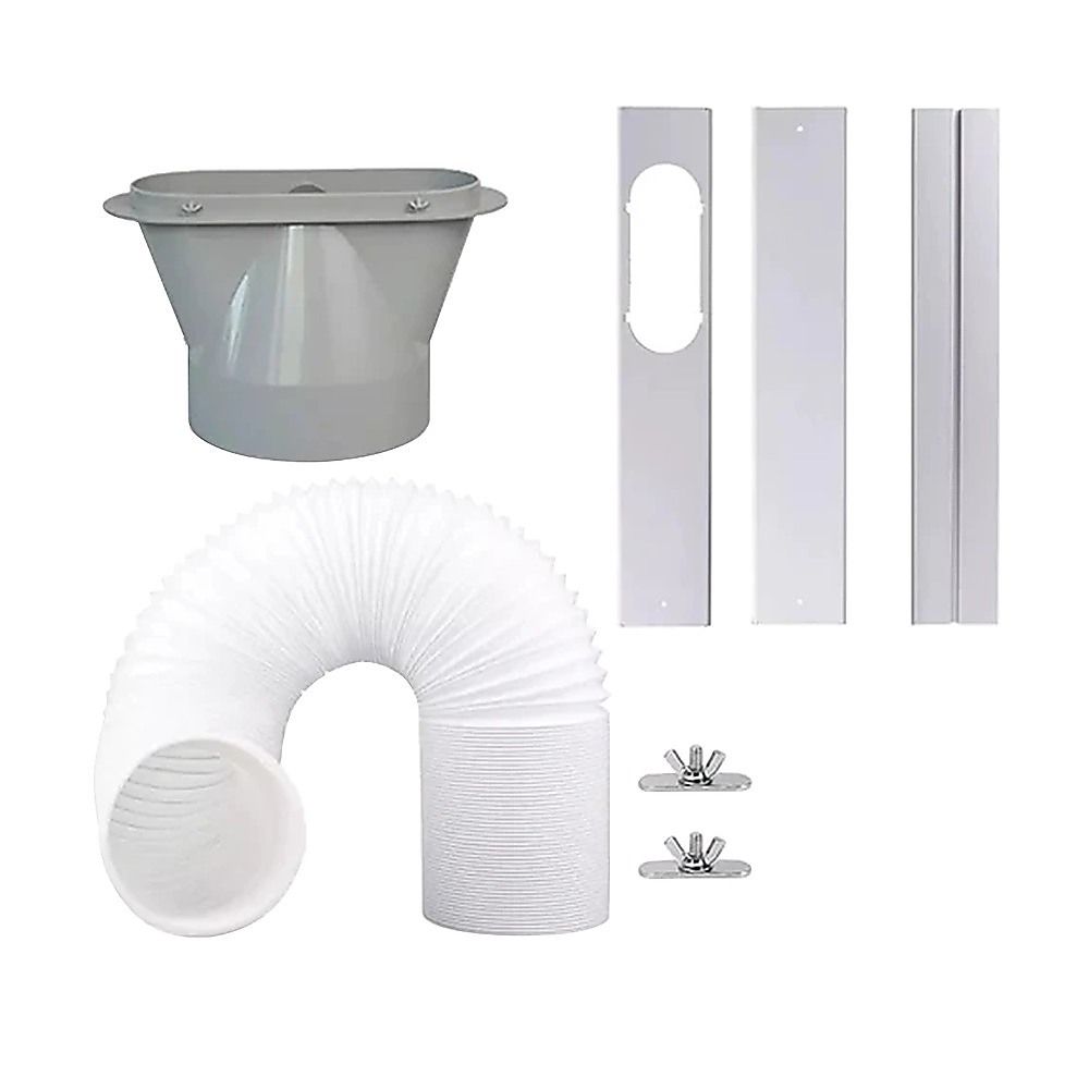 Portable Air Conditioner Window Kit – Exhaust Hose Adaptor Pipe & Slide Plate — product photo 5