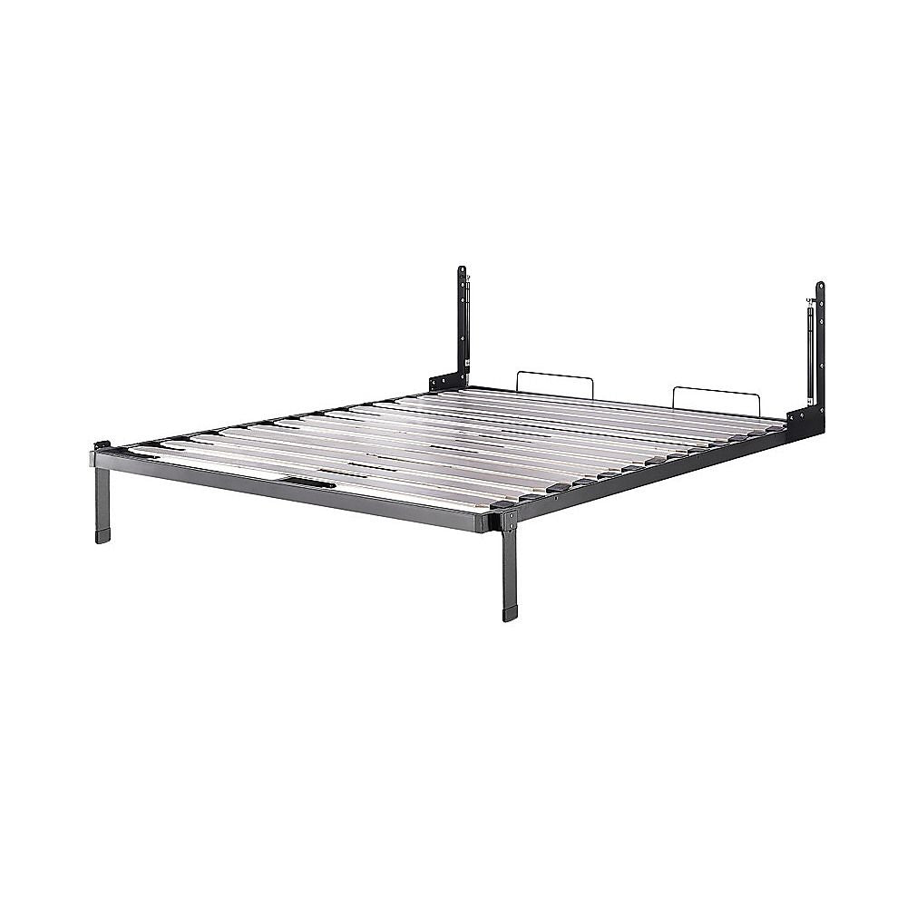 Queen DIY Wall Bed Hardware Kit with Black handle – Frame & Mechanism for Custom Build