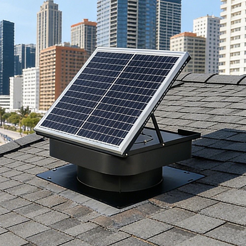 30 W Solar-Powered Roof Ventilation Exhaust Fan