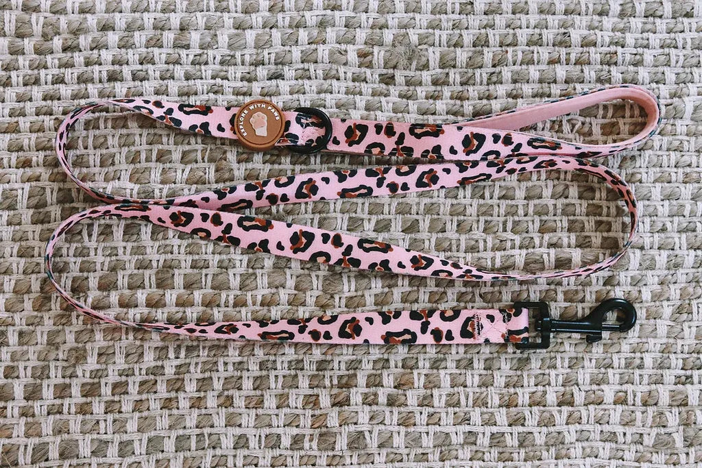 Explore with Paws Pink Leopard Dog Lead - 152 × 2 cm