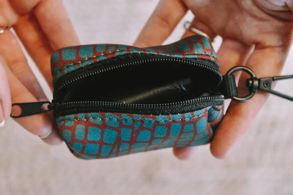 Explore with Paws Croc Skin Dog Waste Bag Holder with Roll