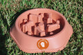 Explore with Paws Slow-Feeding Pet Bowl – Salmon