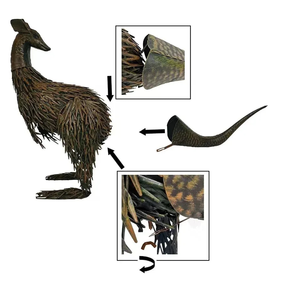 Large Rust Kangaroo Looking Back 58cm — product image 3