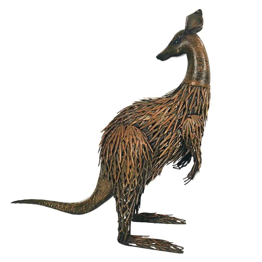 Large Rust Kangaroo Looking Back 58cm — product image 4