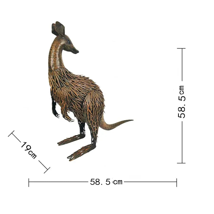 Large Rust Kangaroo Looking Back 58cm — product image 5