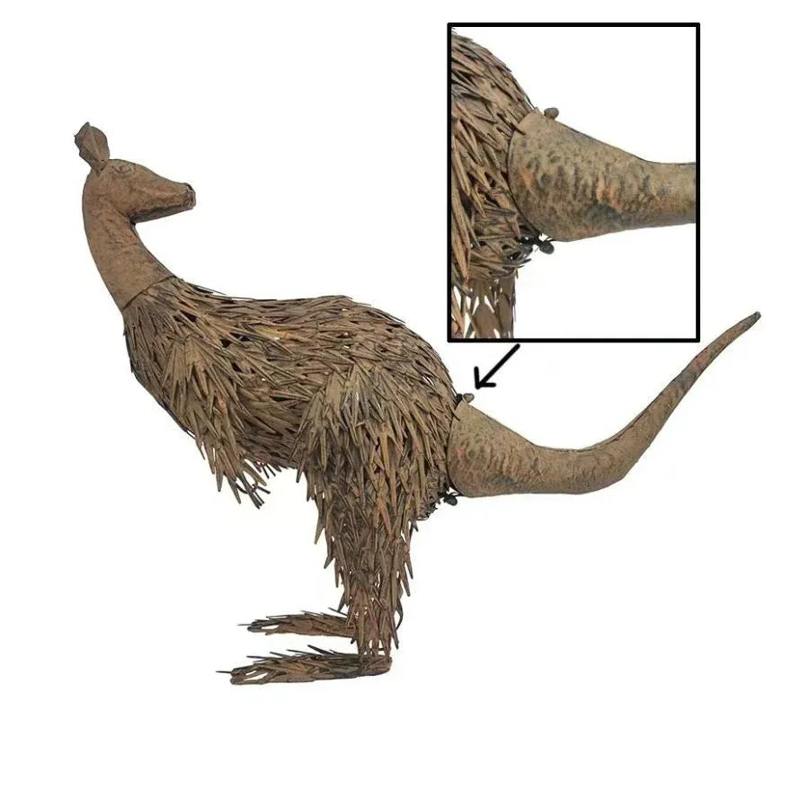 Large Rust Kangaroo Looking Back 58cm — product image 7