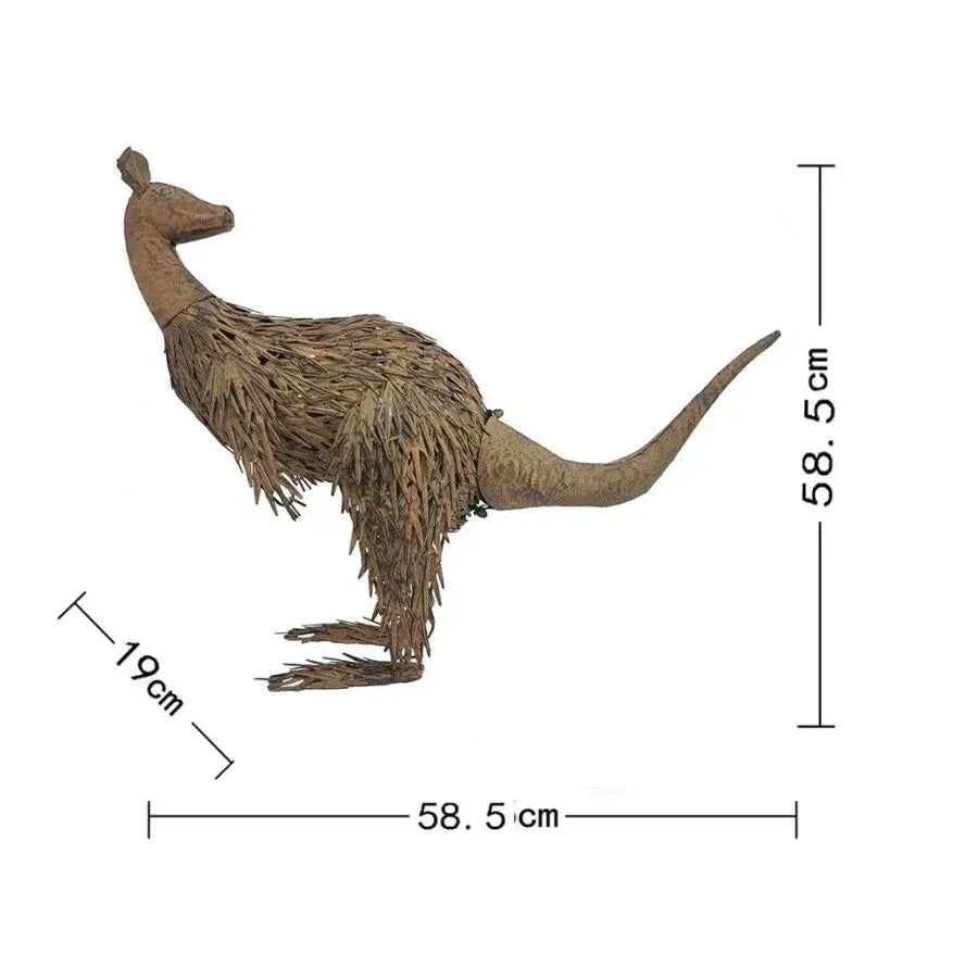 Large Rust Kangaroo Looking Back 58cm — product image 8