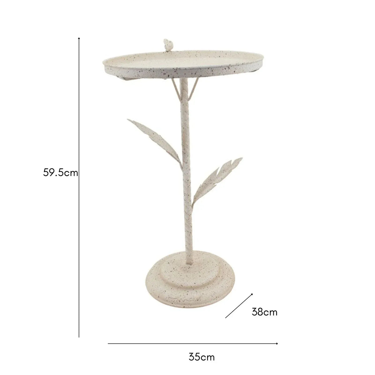 Riviera Freestanding Garden Bird Feeder with Leaves – 59 cm – supplier product image 3 of 4