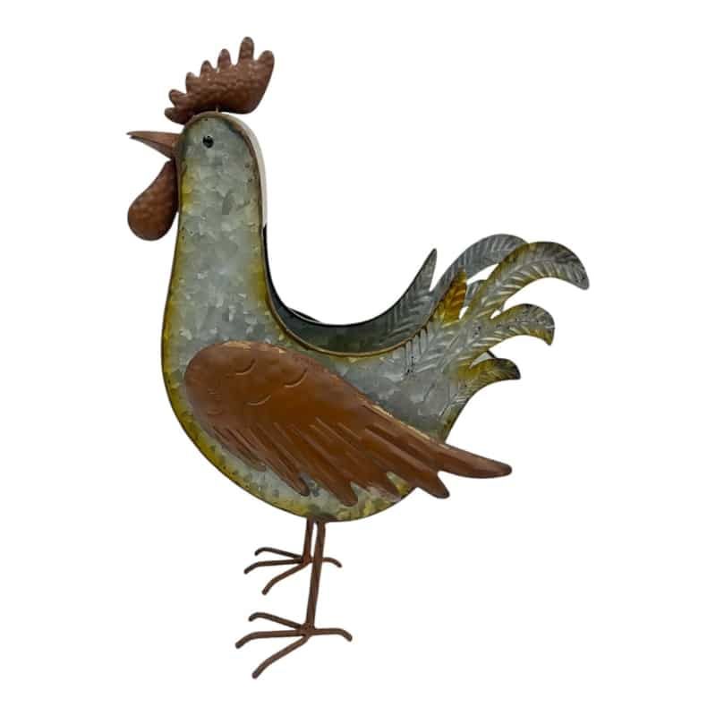 Distressed Rooster Planter & Storage Holder - 39 cm – supplier product image 3 of 5
