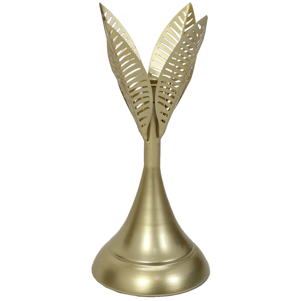 Aura Leaves Taper Candleholder 14x32cm – supplier product photo 2 of 5
