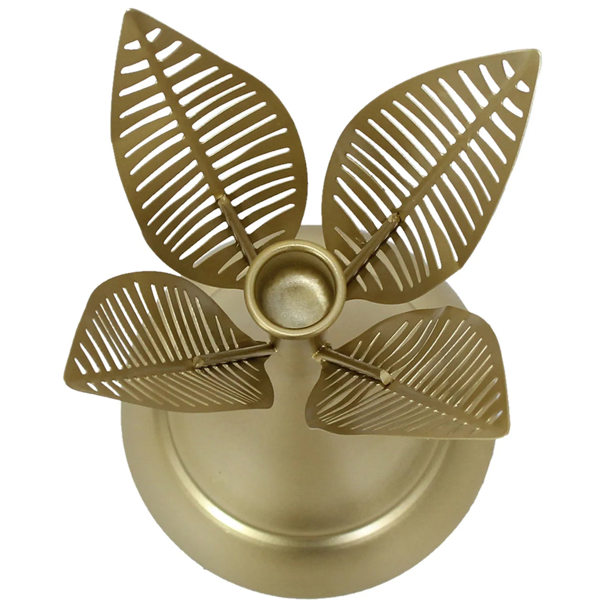 Aura Leaves Taper Candleholder 14x32cm – supplier product photo 3 of 5