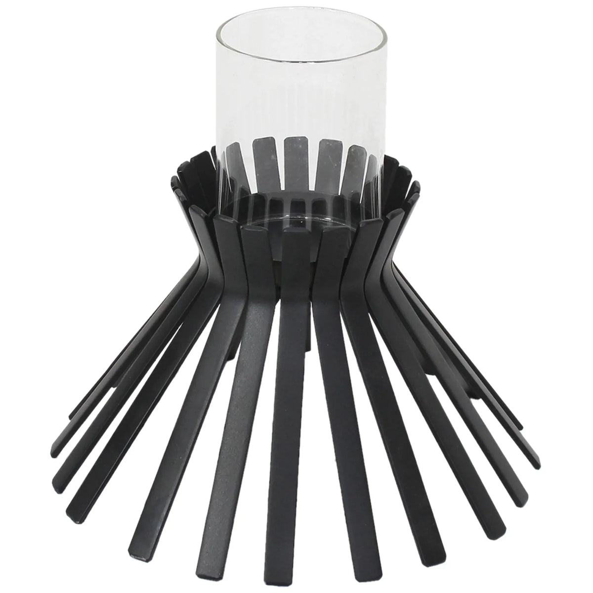 Eclipse Slatted Pillar Candleholder 23x21cm – supplier product photo 2 of 5