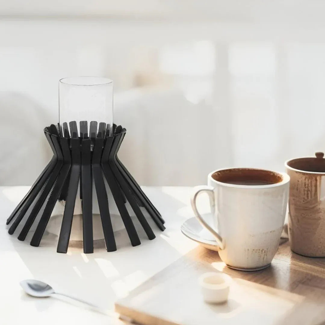 Eclipse Slatted Pillar Candleholder 23x21cm – supplier product photo 5 of 5