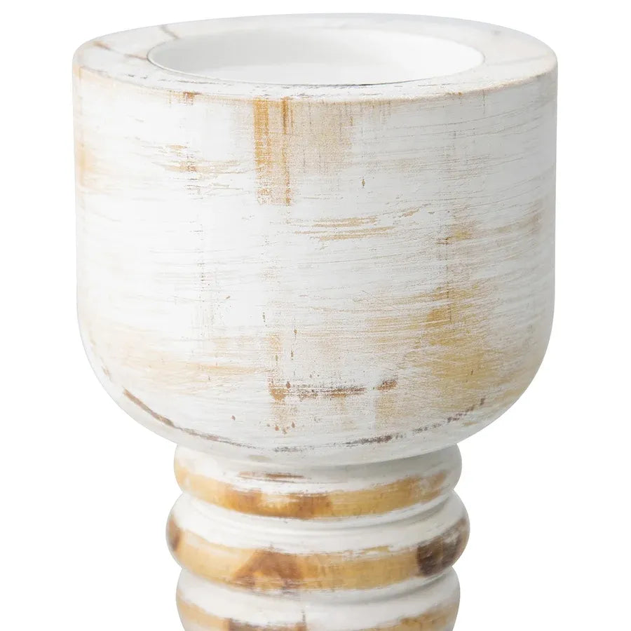 Contemporary Carved Loop Pillar Candleholder 30cm – supplier product photo 4 of 5