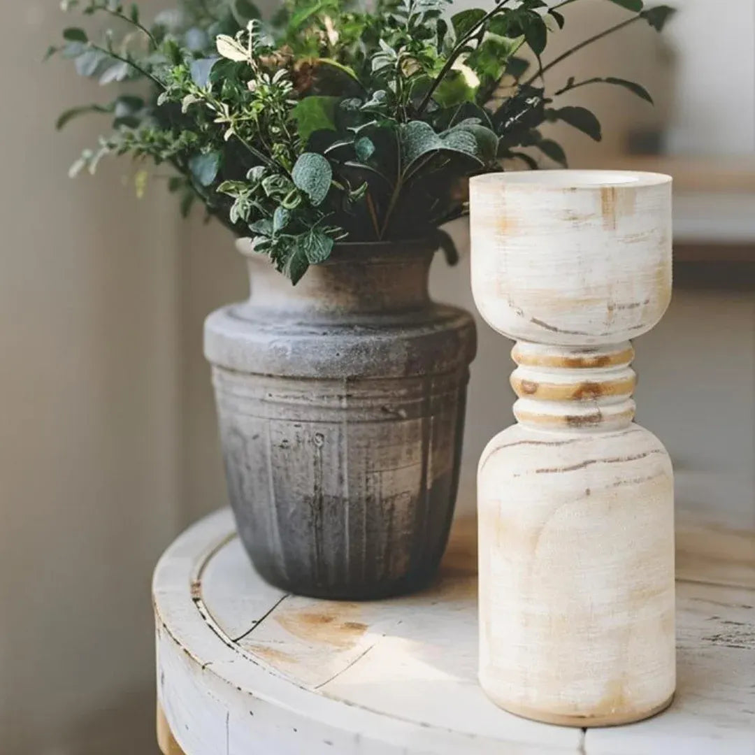 Contemporary Carved Loop Pillar Candleholder 30cm – supplier product photo 5 of 5