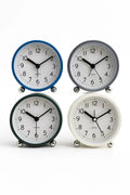 Bulk 12 Round Table Clock 11.6x5.6cm 4 Asst Cols