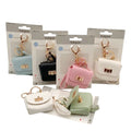 Bulk 24 Pu Leather Handbag Keychain 6 Asst