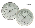 Bulk 12 Small Plastic Contemporary Round Wall Clock 2 Asst